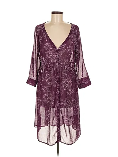 Pre-owned Torrid Casual Dress In Burgundy