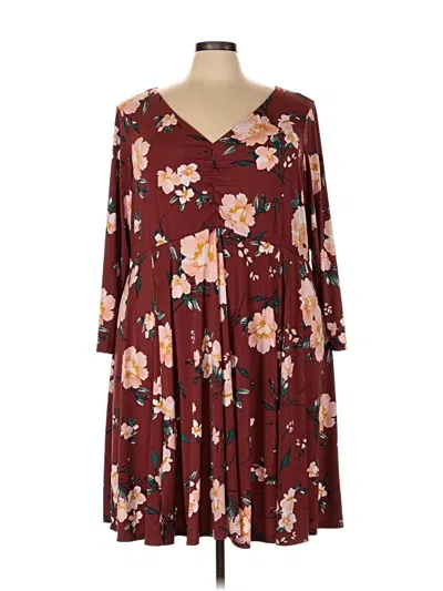 Pre-owned Torrid Casual Dress In Burgundy