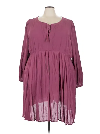 Pre-owned Torrid Casual Dress In Burgundy