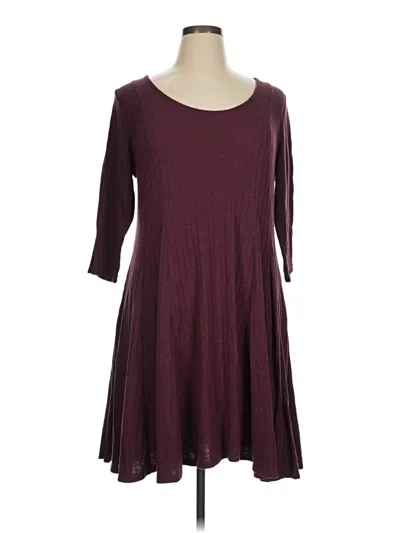 Pre-owned Torrid Casual Dress In Burgundy