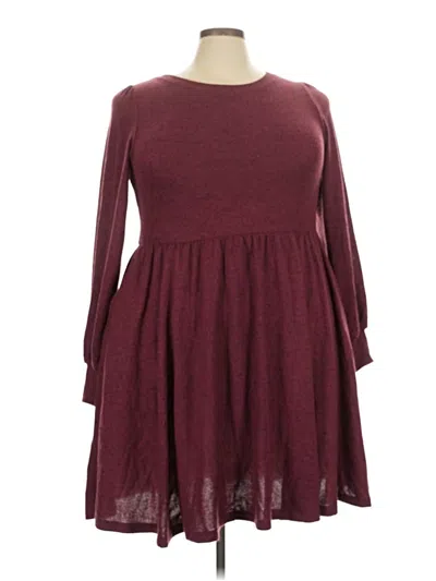 Pre-owned Torrid Casual Dress In Burgundy