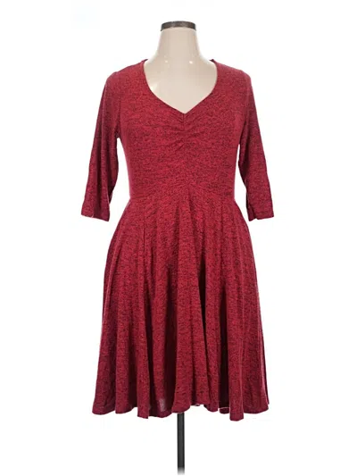 Pre-owned Torrid Casual Dress In Burgundy