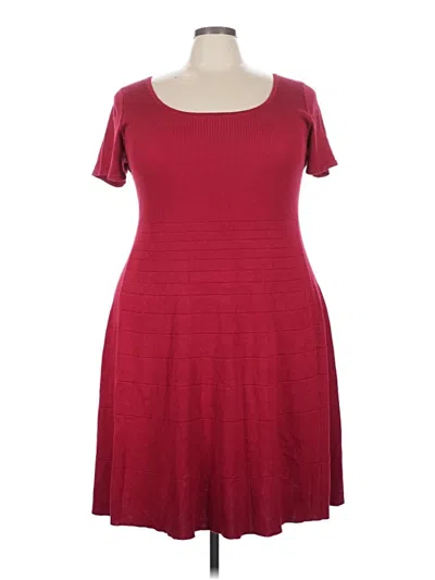 Pre-owned Torrid Casual Dress In Burgundy