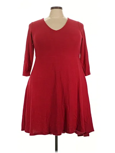 Pre-owned Torrid Casual Dress In Burgundy