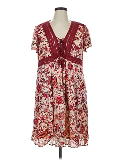 Pre-owned Torrid Casual Dress In Burgundy