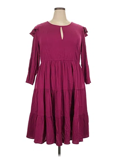 Pre-owned Torrid Casual Dress In Burgundy