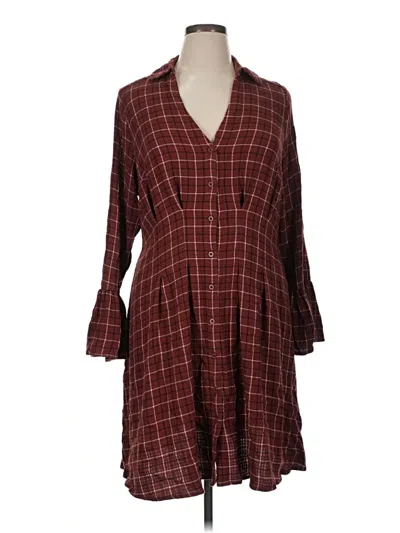 Pre-owned Torrid Casual Dress In Burgundy