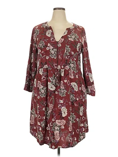 Pre-owned Torrid Casual Dress In Burgundy