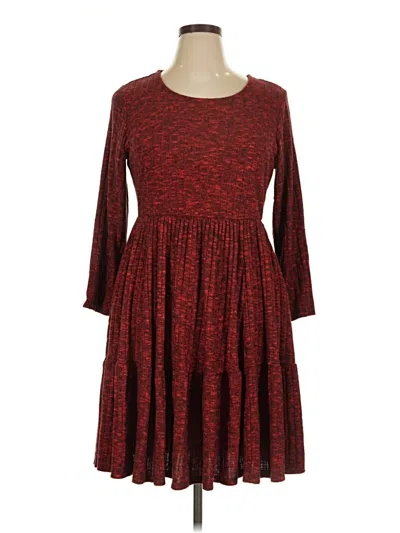 Pre-owned Torrid Casual Dress In Burgundy