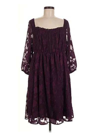 Pre-owned Torrid Casual Dress In Burgundy