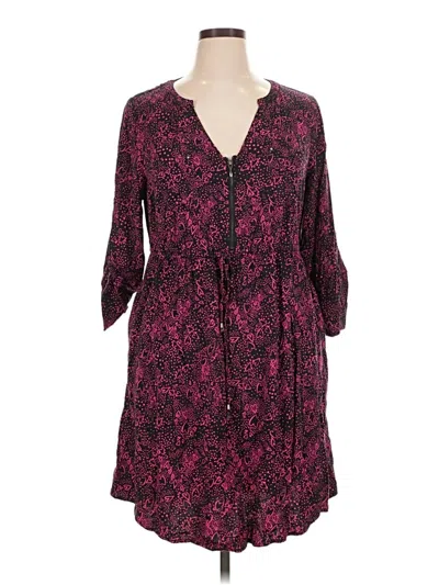 Pre-owned Torrid Casual Dress In Burgundy