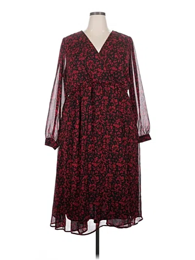 Pre-owned Torrid Casual Dress In Burgundy