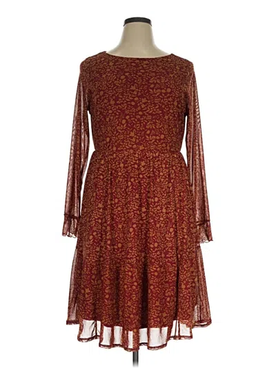 Pre-owned Torrid Casual Dress In Burgundy