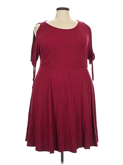 Pre-owned Torrid Casual Dress In Burgundy