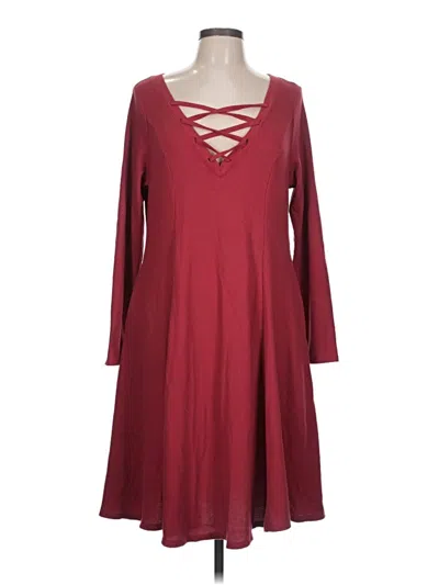 Pre-owned Torrid Casual Dress In Burgundy