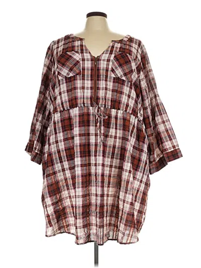 Pre-owned Torrid Casual Dress In Burgundy