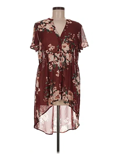 Pre-owned Torrid Casual Dress In Burgundy
