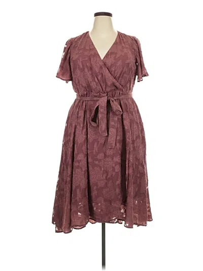 Pre-owned Torrid Casual Dress In Burgundy