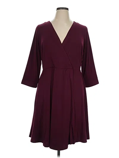 Pre-owned Torrid Casual Dress In Burgundy