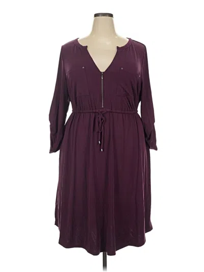 Pre-owned Torrid Casual Dress In Burgundy