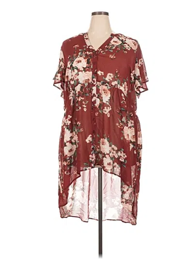 Pre-owned Torrid Casual Dress In Burgundy