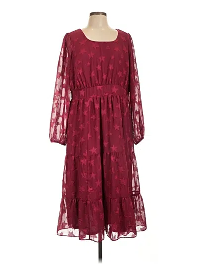 Pre-owned Torrid Casual Dress In Burgundy