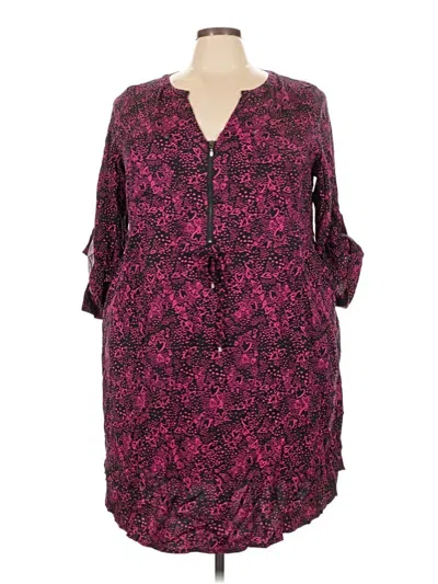 Pre-owned Torrid Casual Dress In Burgundy