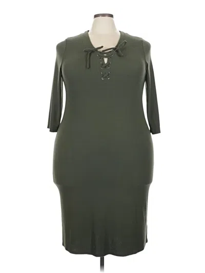 Pre-owned Torrid Casual Dress In Green
