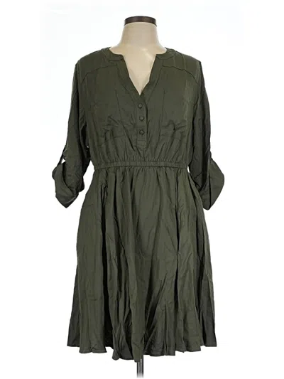 Pre-owned Torrid Casual Dress In Green