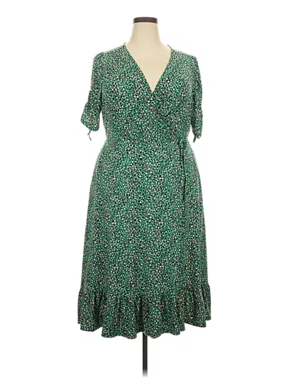 Pre-owned Torrid Casual Dress In Green