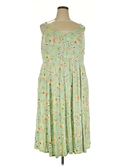 Pre-owned Torrid Casual Dress In Green
