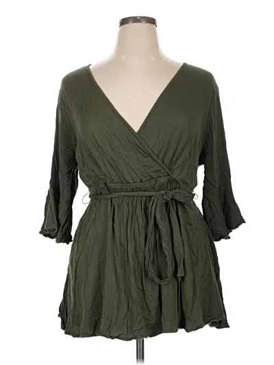 Pre-owned Torrid Casual Dress In Green