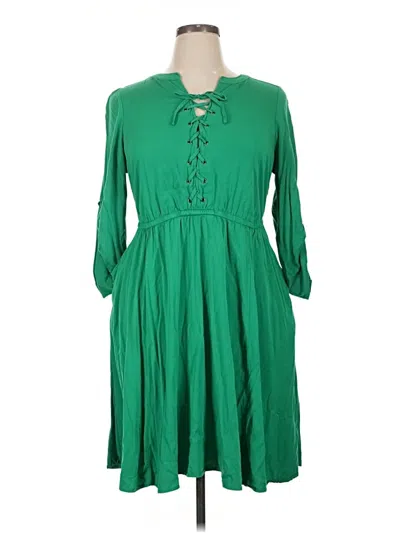 Pre-owned Torrid Casual Dress In Green