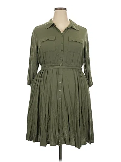Pre-owned Torrid Casual Dress In Green