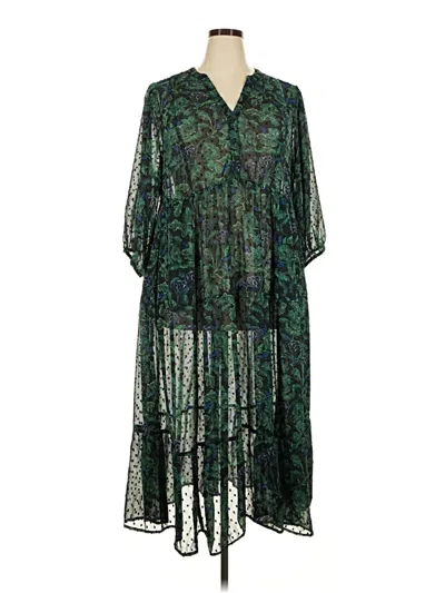 Pre-owned Torrid Casual Dress In Green