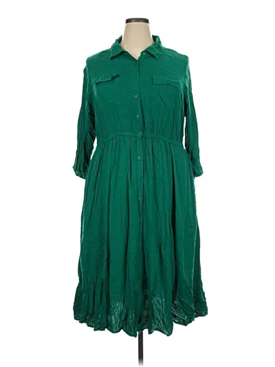 Pre-owned Torrid Casual Dress In Green