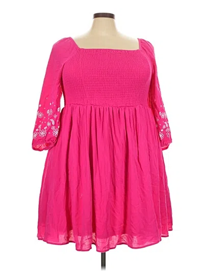 Pre-owned Torrid Casual Dress In Pink