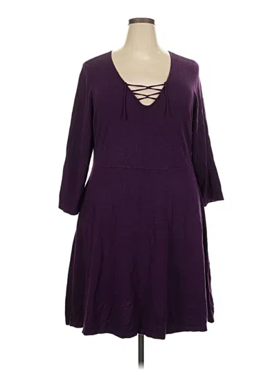Pre-owned Torrid Casual Dress In Purple