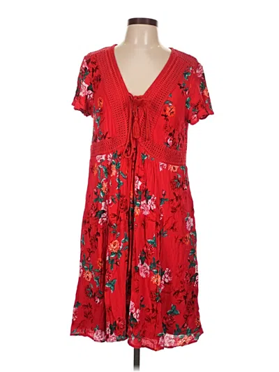 Pre-owned Torrid Casual Dress In Red