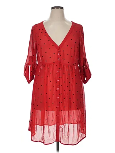 Pre-owned Torrid Casual Dress In Red