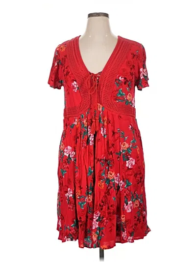 Pre-owned Torrid Casual Dress In Red