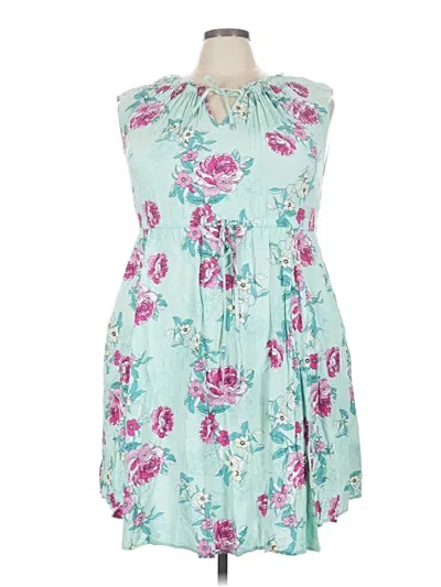 Pre-owned Torrid Casual Dress In Teal