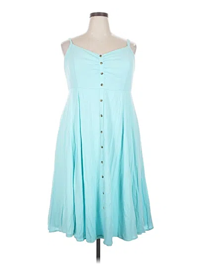 Pre-owned Torrid Casual Dress In Teal