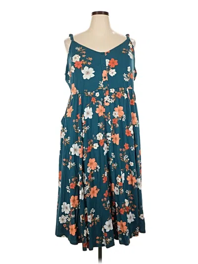 Pre-owned Torrid Casual Dress In Teal