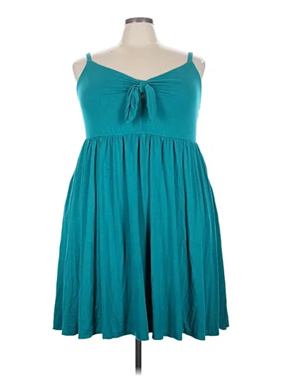 Pre-owned Torrid Casual Dress In Teal