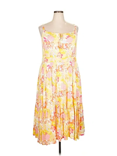 Pre-owned Torrid Casual Dress In Yellow