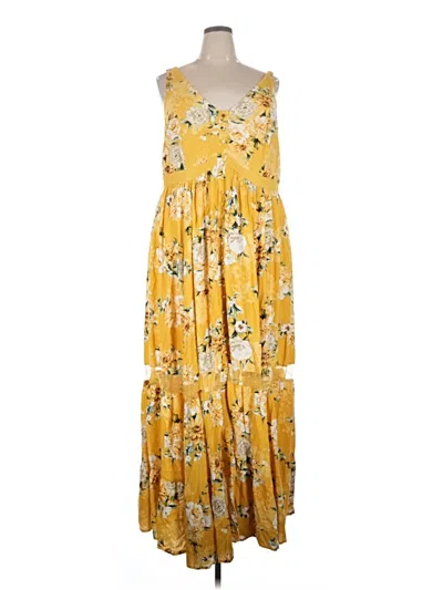 Pre-owned Torrid Casual Dress In Yellow