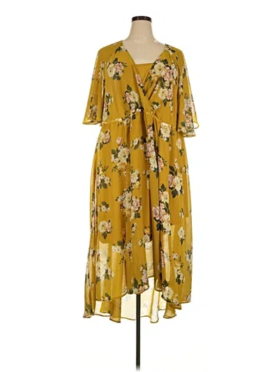 Pre-owned Torrid Casual Dress In Yellow