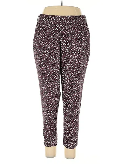 Pre-owned Torrid Casual Pants In Burgundy