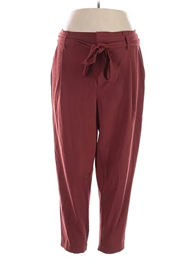 Pre-owned Torrid Casual Pants In Burgundy